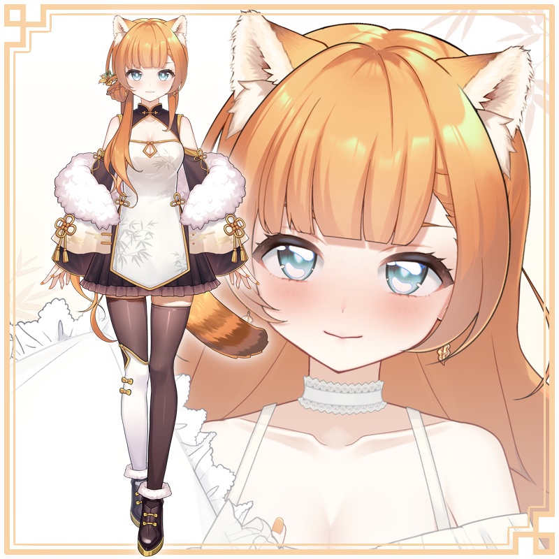 【Live2D】【VTS対応】【VtubeStudio対応】レッドパンダ・モデル / Red Panda Model