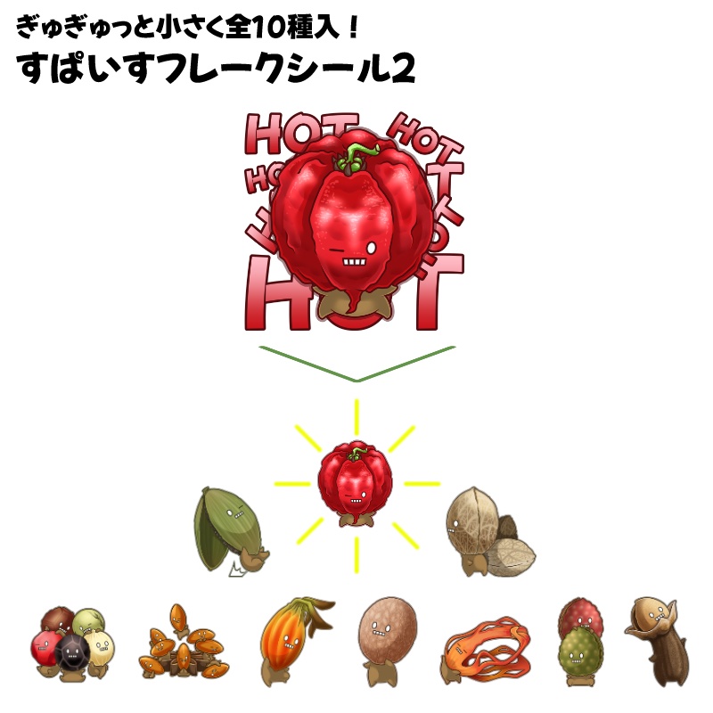 すぱいすフレークシール2
