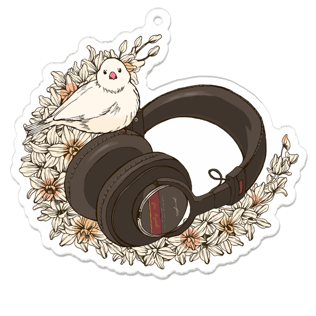 ヘッドフォンアクリルキーホルダー
