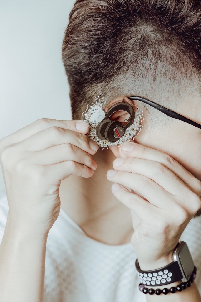 ヘッドフォンアクリルキーホルダー