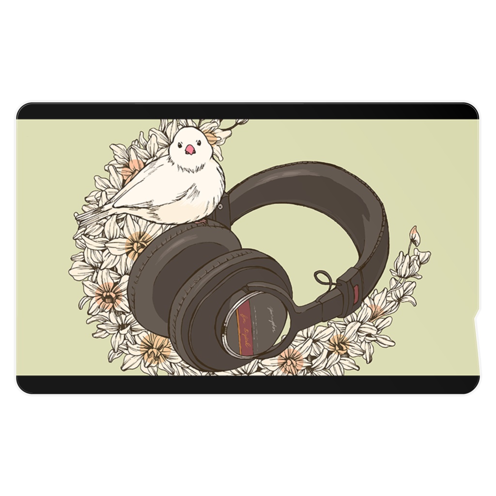 ヘッドフォンICカードステッカー