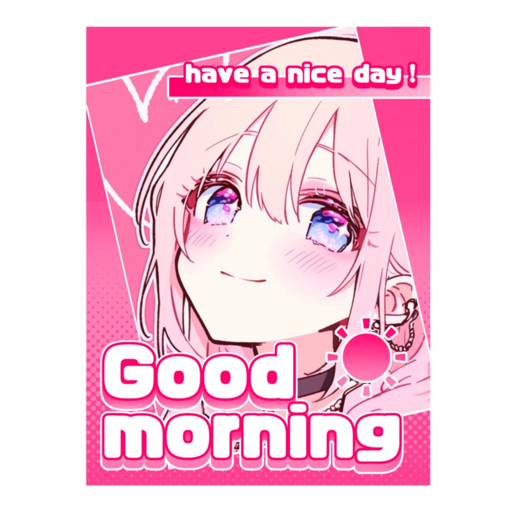 VTuberフリー素材 #おはようVTuber