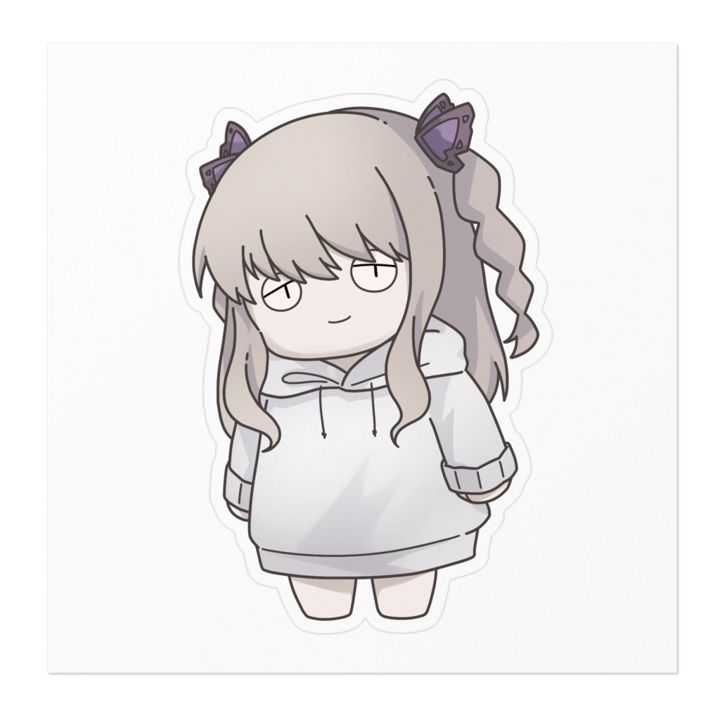 【虚無ちゃん/棒立ちの姿】ステッカー