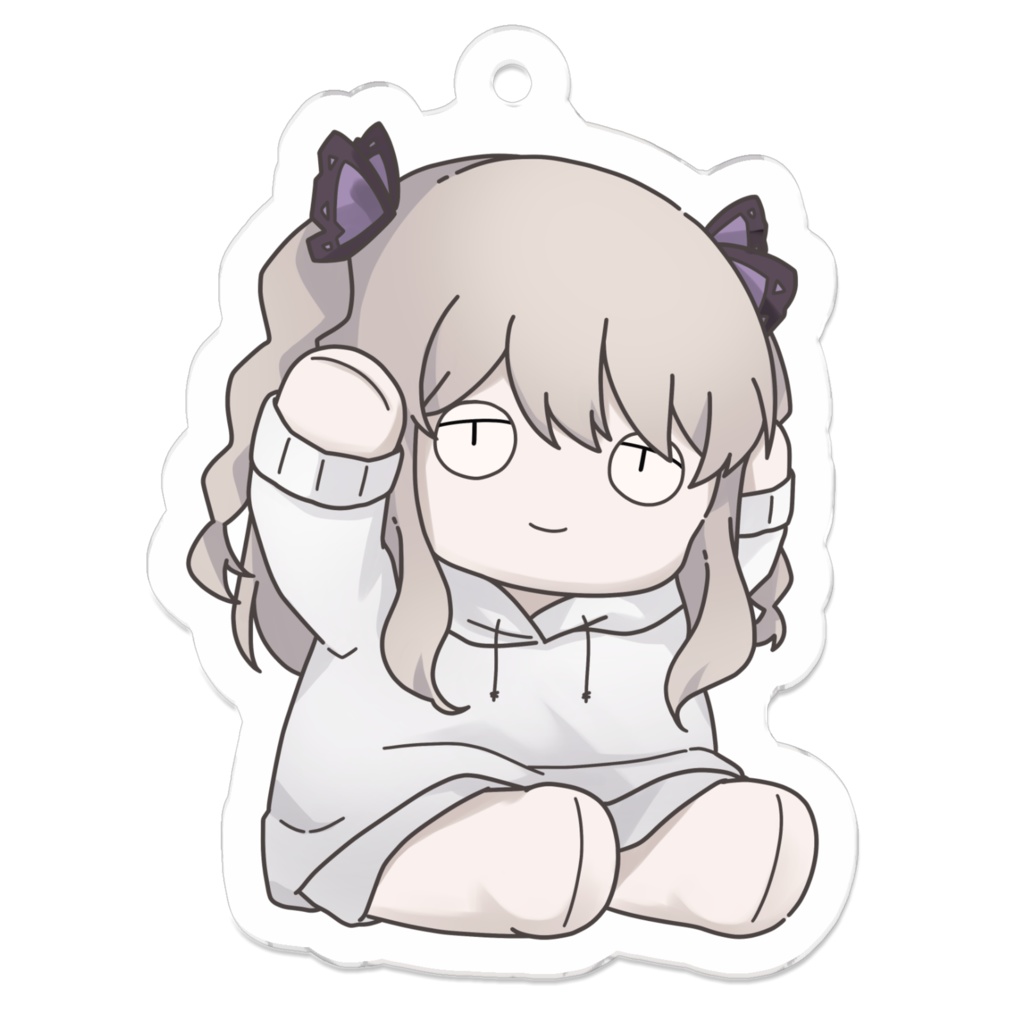 【虚無ちゃん/お座りの姿】アクリルキーホルダー