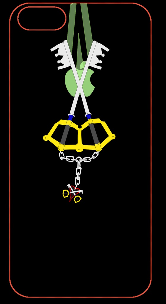 χブレード　iPhone5S用カバーシート