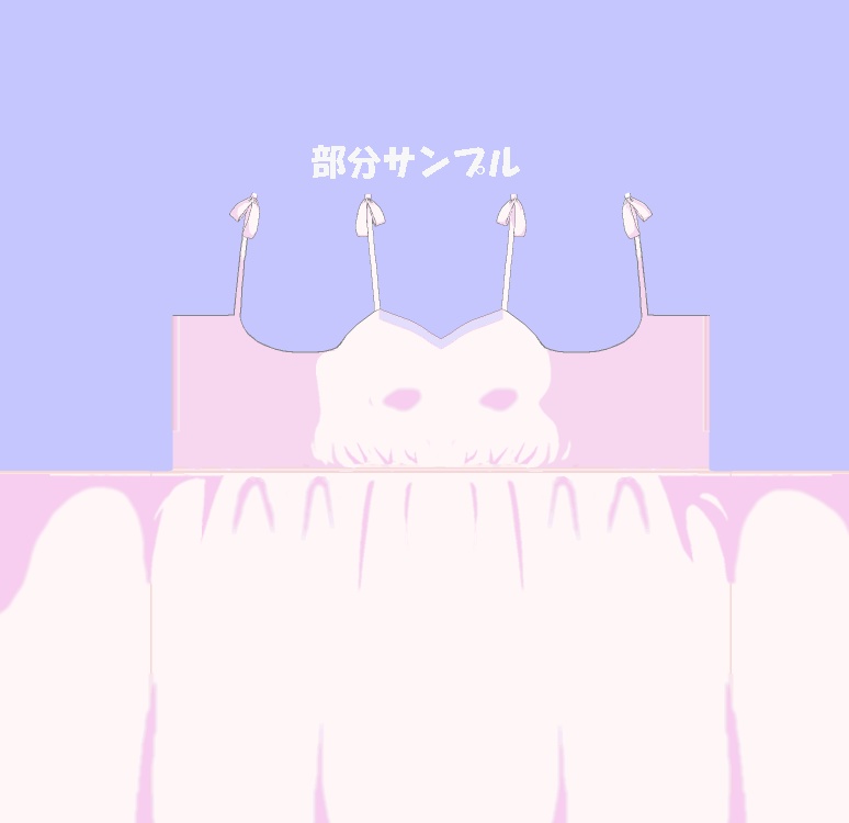 【VRoid】MEIBISリゾートワンピース (テクスチャー)ホワイトピンク