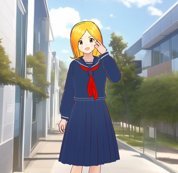 【VRoid】MEIBISセーラー服(テクスチャー)high school