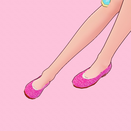 【VRoid】MEIBISパンプス(テクスチャー)桃