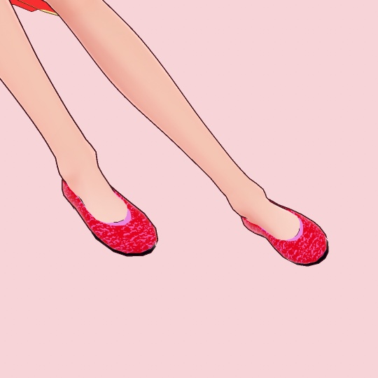 【VRoid】MEIBISパンプス(テクスチャー)赤