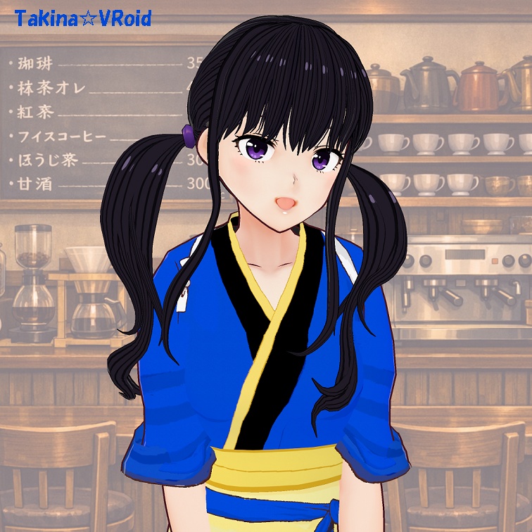 【VRoid】MEIBIS喫茶リコリコ風XWEAR(BLUE)