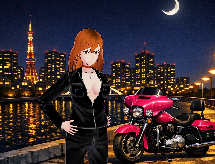 【VRoid】MEIBISライダースジャケット(テクスチャー)カリオストロ