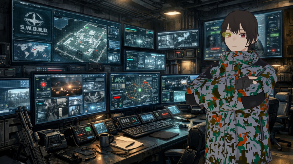 【VRoid】GREEN BARRACKS JASDF風デジタル迷彩XWEAR(MAN)