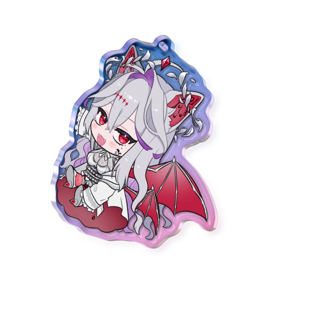 あずまやちょこんと指さしアクキー