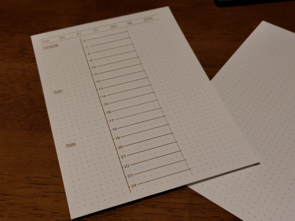 【A5手帳レフィル】2Page/Day（見開き）