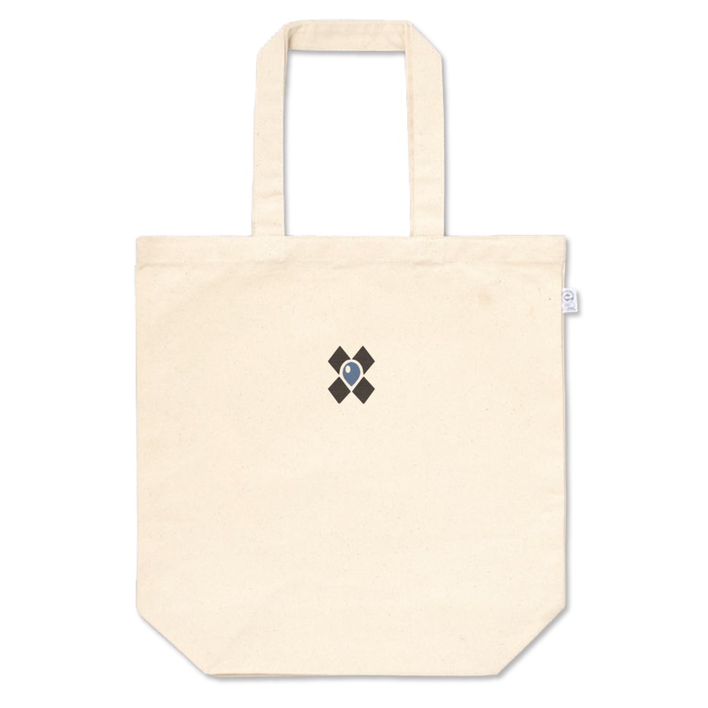 トートバッグ - M こげ茶✖ブルー