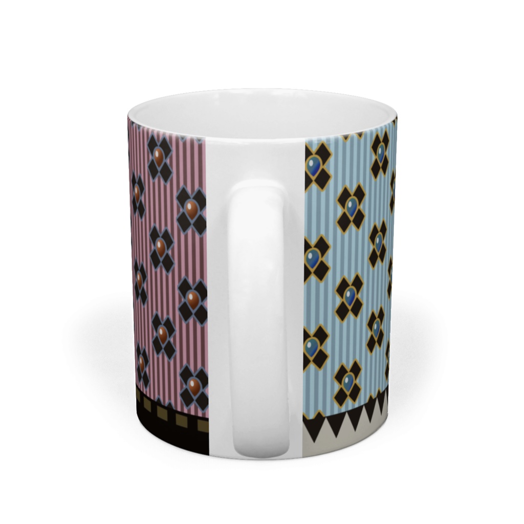 マグカップ 水色✖ピンク