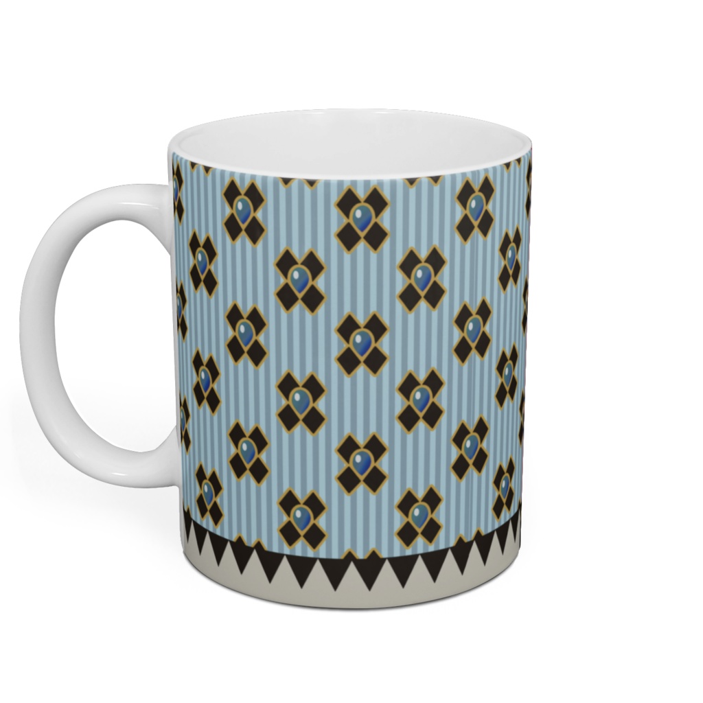 マグカップ 水色✖ピンク