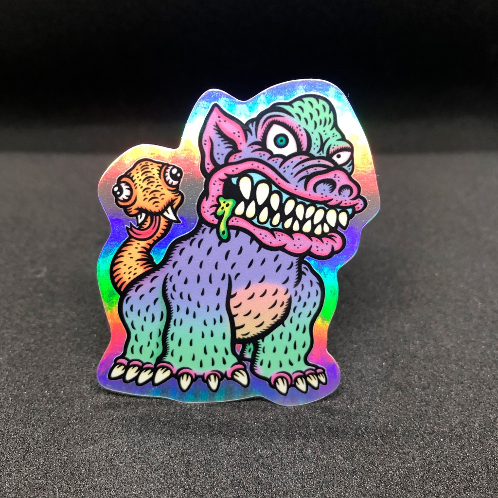 Acidam氏作　ヌエ公ステッカー（虹）