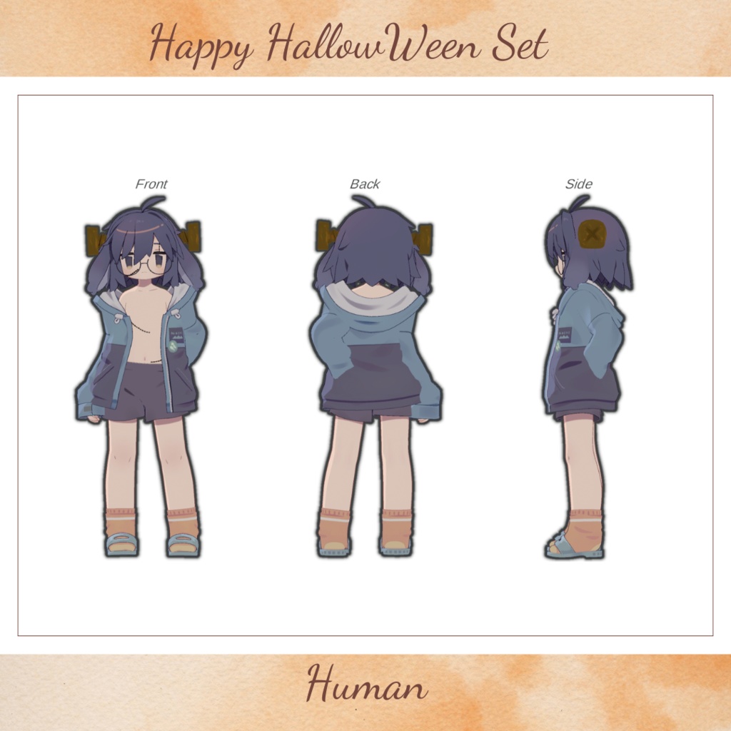 【うささき用衣装】ハロウィン仮装セット【MA対応】