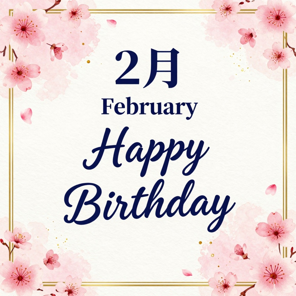 1月〜12月 誕生日デジタルペーパー12枚セット|日本の四季・和柄・季節の花 バースデーデザイン
