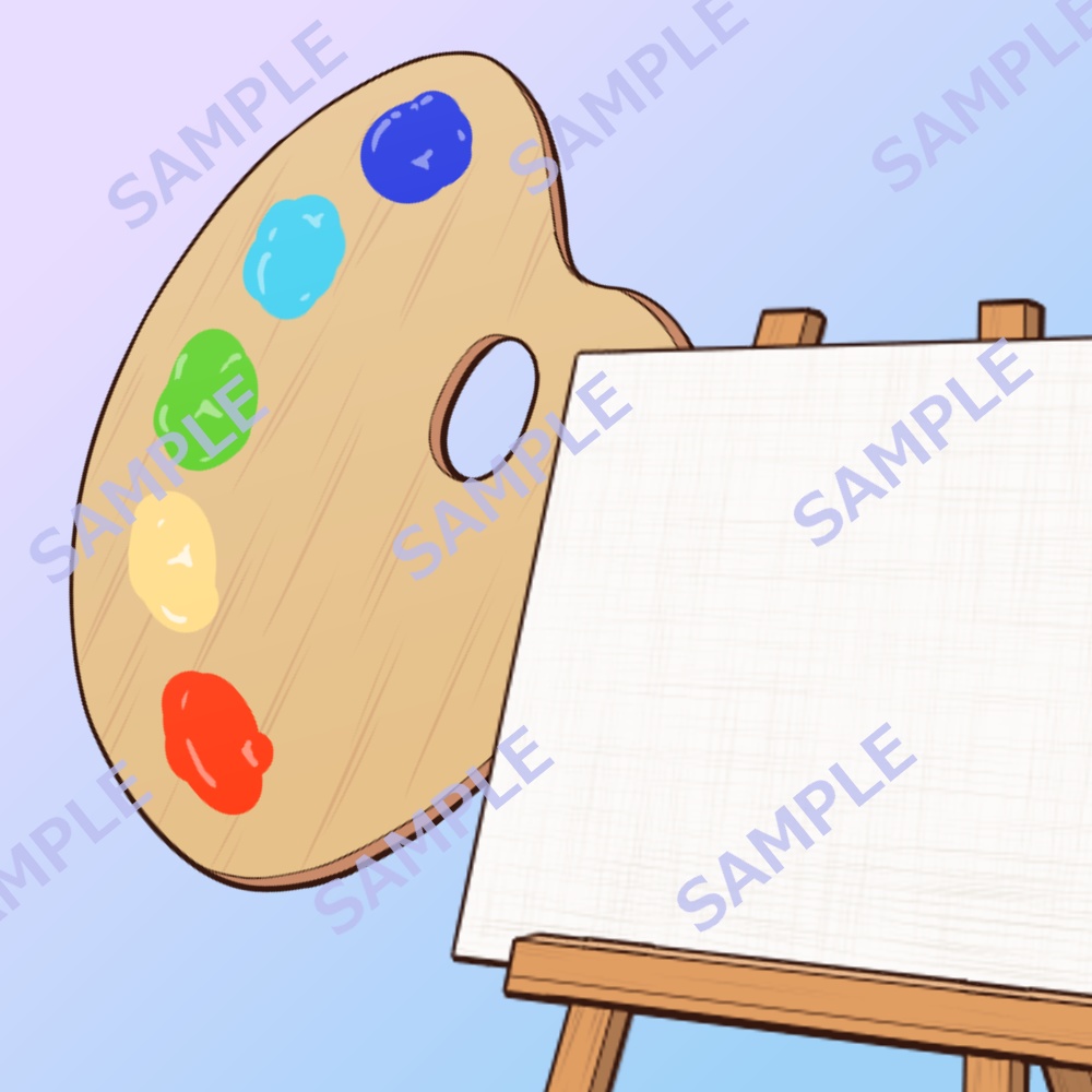 美術道具イラスト素材