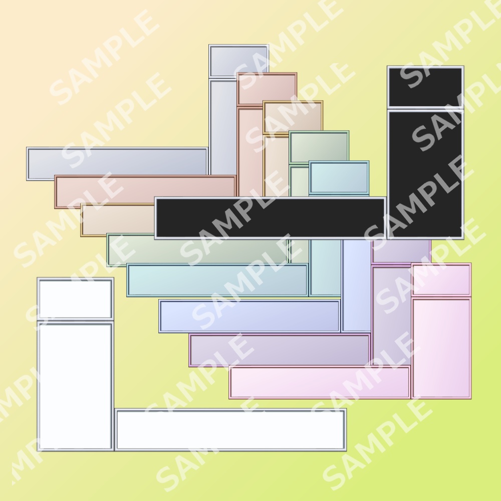 シンプルウィンドウフレーム・オーバーレイ