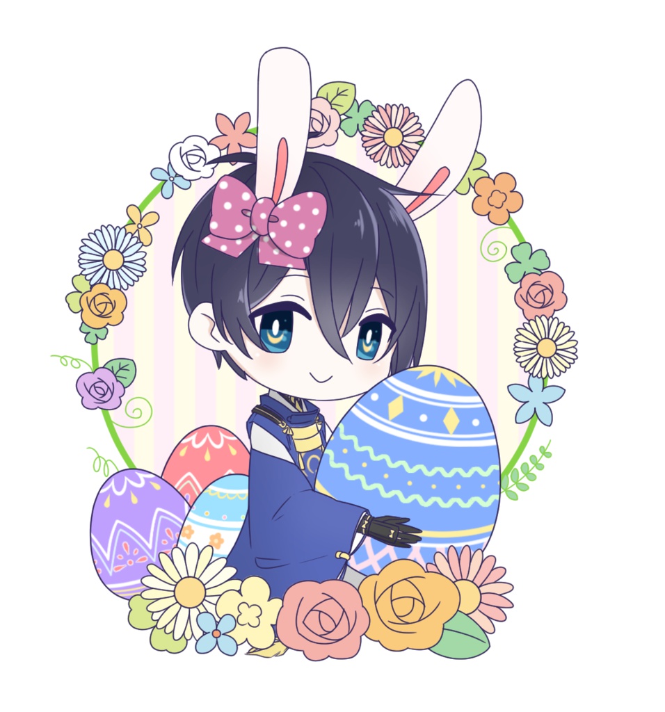 【ｱｸﾘﾙｽﾀﾝﾄﾞ】イースター三日月【ﾘﾎﾞﾝ  ﾋﾟﾝｸ】