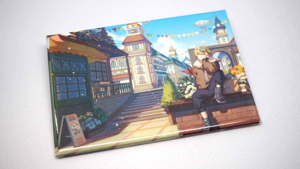 【 1st Goods 】YouTube 待機画面ver. スクエア缶バッジ 【 空翔-Akito- 】