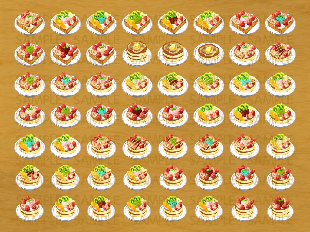 アイコン素材セット カフェメニュー