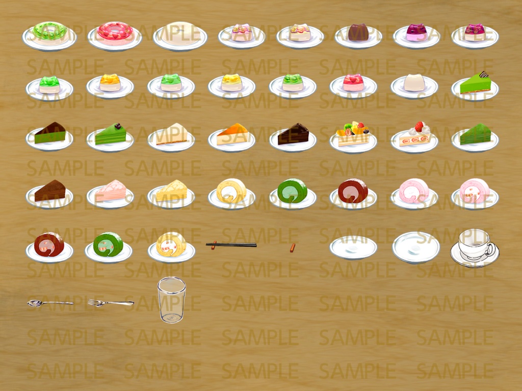 アイコン素材セット カフェメニューver.2