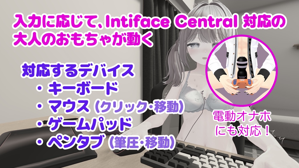 マウスやキーボードで大人のおもちゃが動くツール / Mouse Key Toy Syc