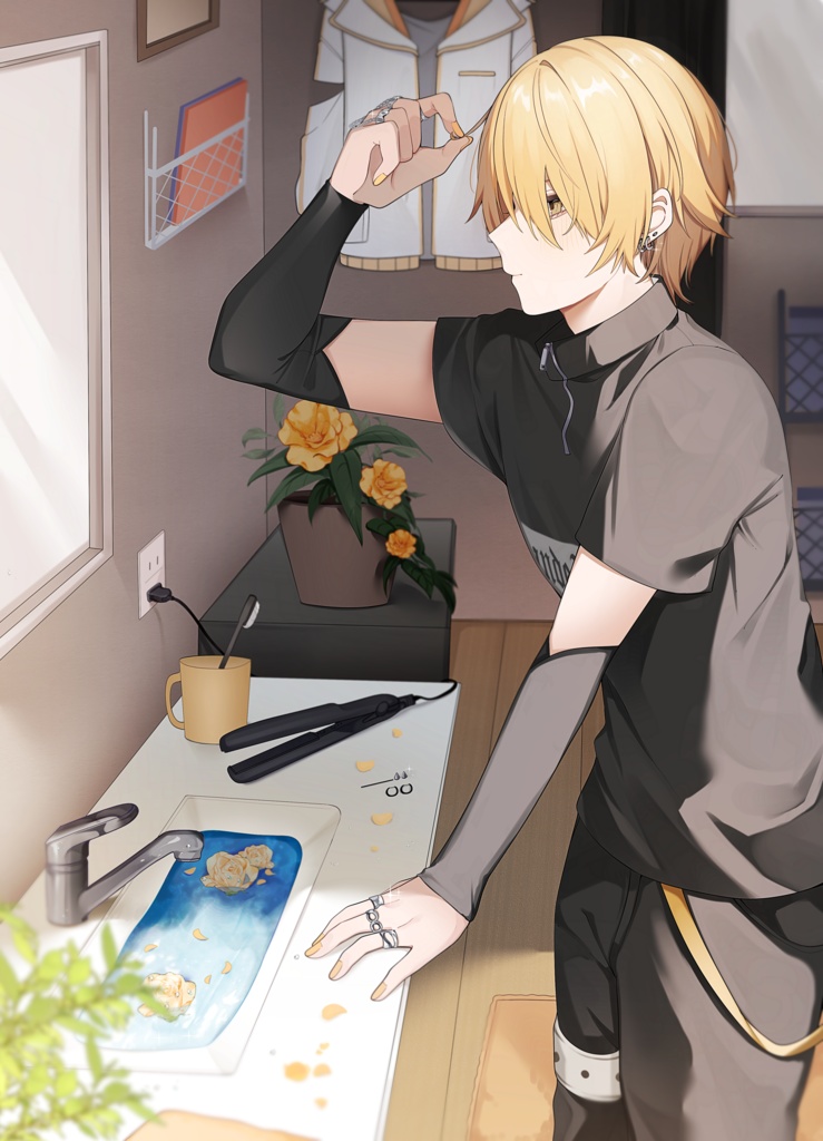 ロングスリーブドライTシャツ2024 YELLOW