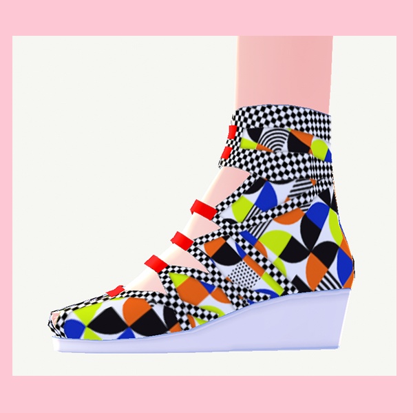 ◆ジオメトリックパンプス【Vroid用衣装テクスチャー】