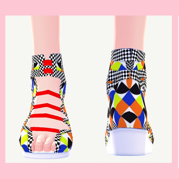 ◆ジオメトリックパンプス【Vroid用衣装テクスチャー】