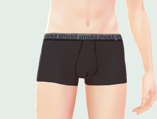 【無料素材】ボクサーパンツ/リアルなシーム付き(素体ナシ)