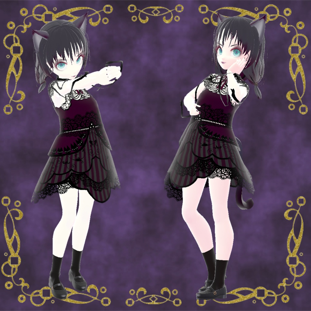 ◆オリジナルアバター【VRoid studio】VRM1.0&Xavatarセット◆ méfia