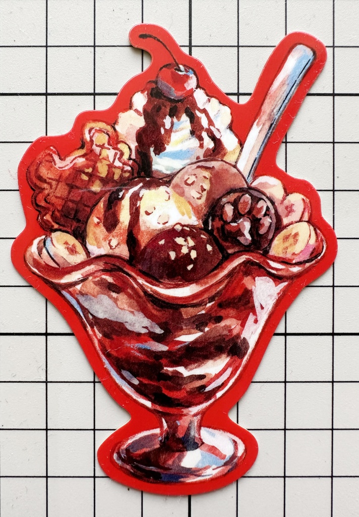 ステッカー(龍・虎・虎パフェ)