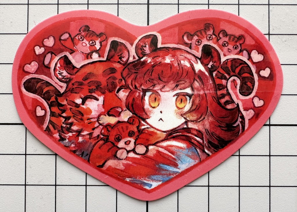 ステッカー(龍・虎・虎パフェ)