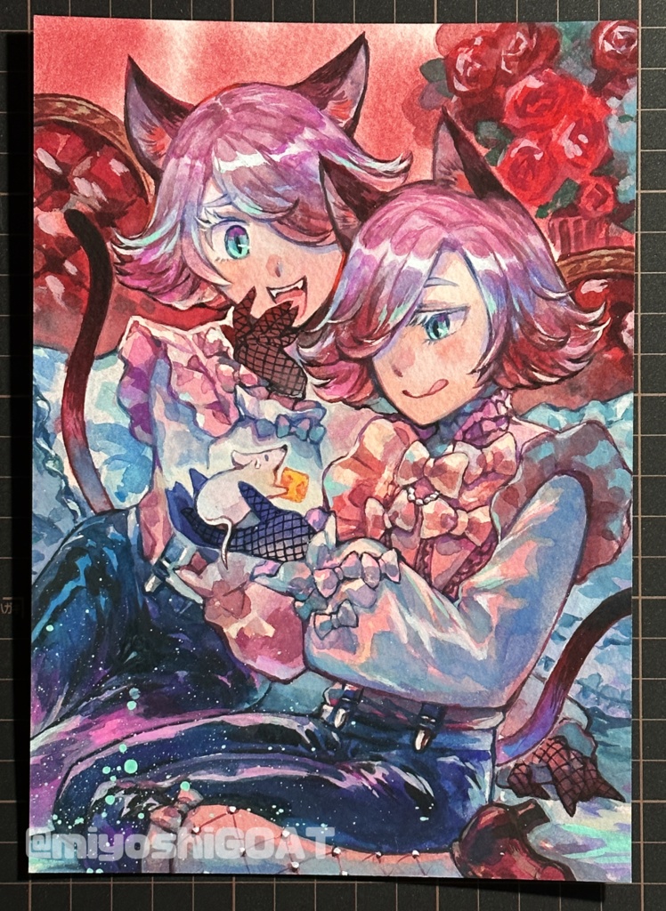 原画【双子ねこ】