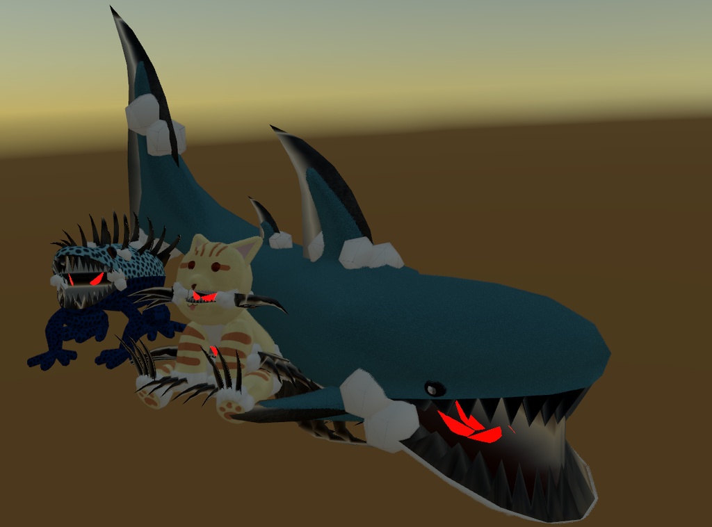 Dread Plush 3 in 1 set (VRChat asset, Pc only)