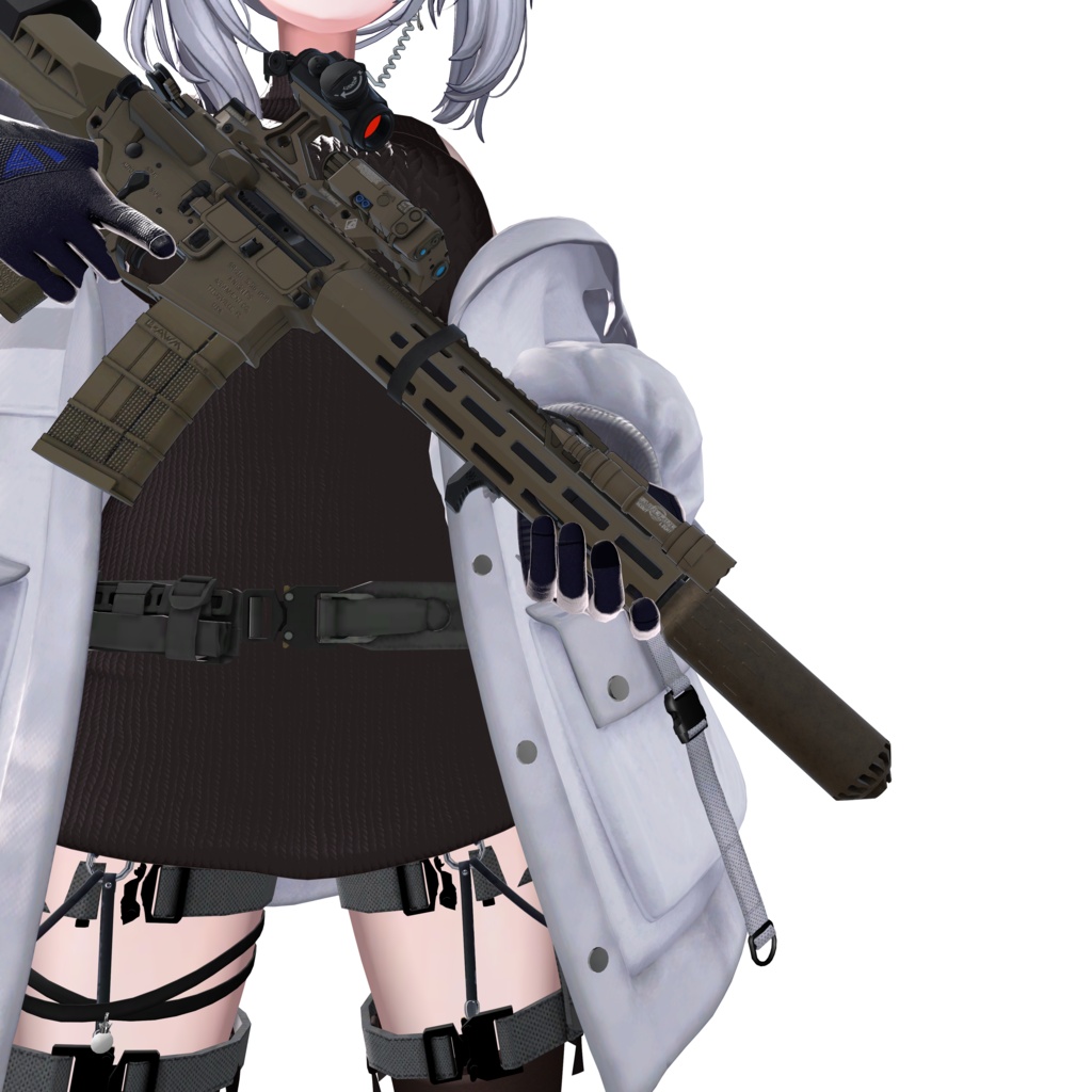 【VRCHAT想定】HUXWRX Flow 556k サプレッサー
