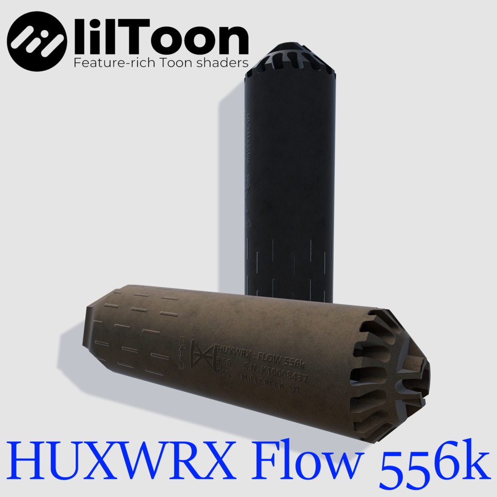 【VRCHAT想定】HUXWRX Flow 556k サプレッサー