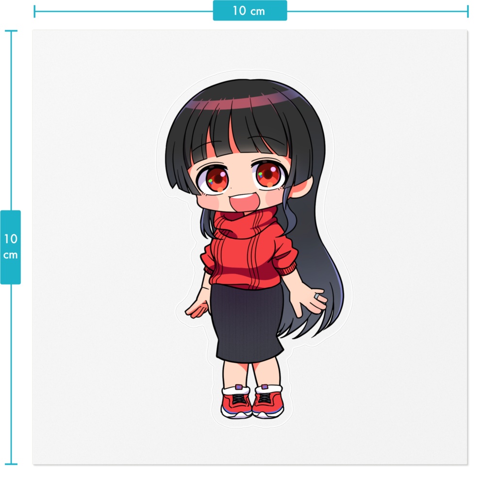 デフォルメ麻々夜ステッカー