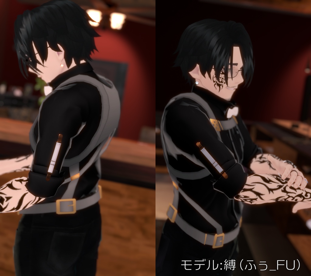 【VRChat想定】アームクリップ【arm clip】