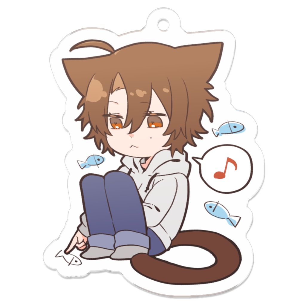 芦屋尊道(ねこ)　アクリルキーホルダー
