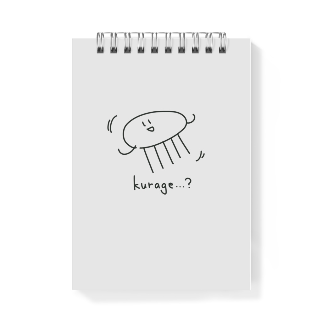 霧島が描いたクラゲ　メモ帳