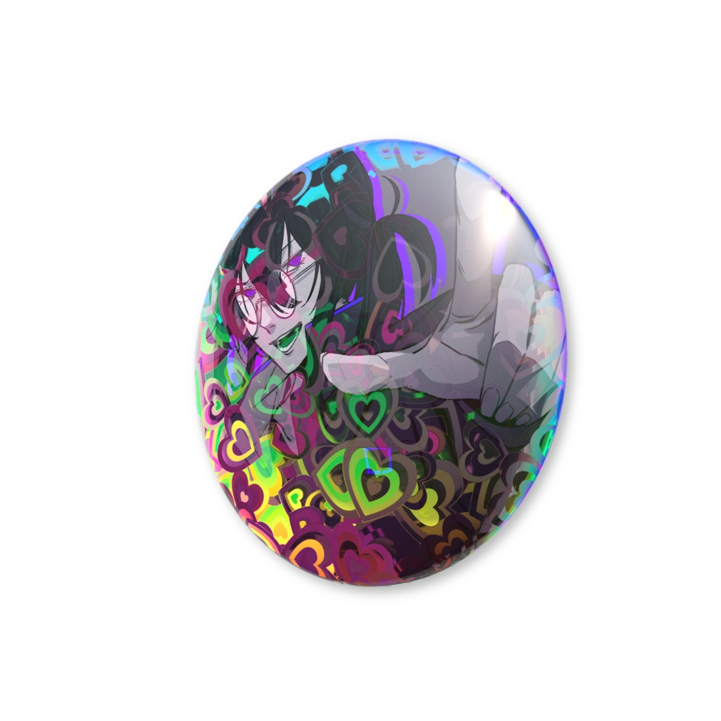 ホログラム缶バッジ α