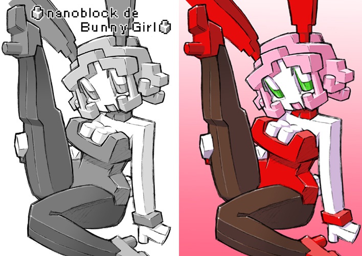 nanoblock de Bunny Girl データ版