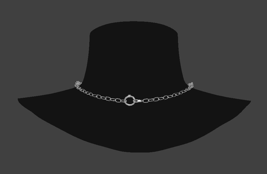 ハイポリネックレスチェーン(シルバー/ゴールド)