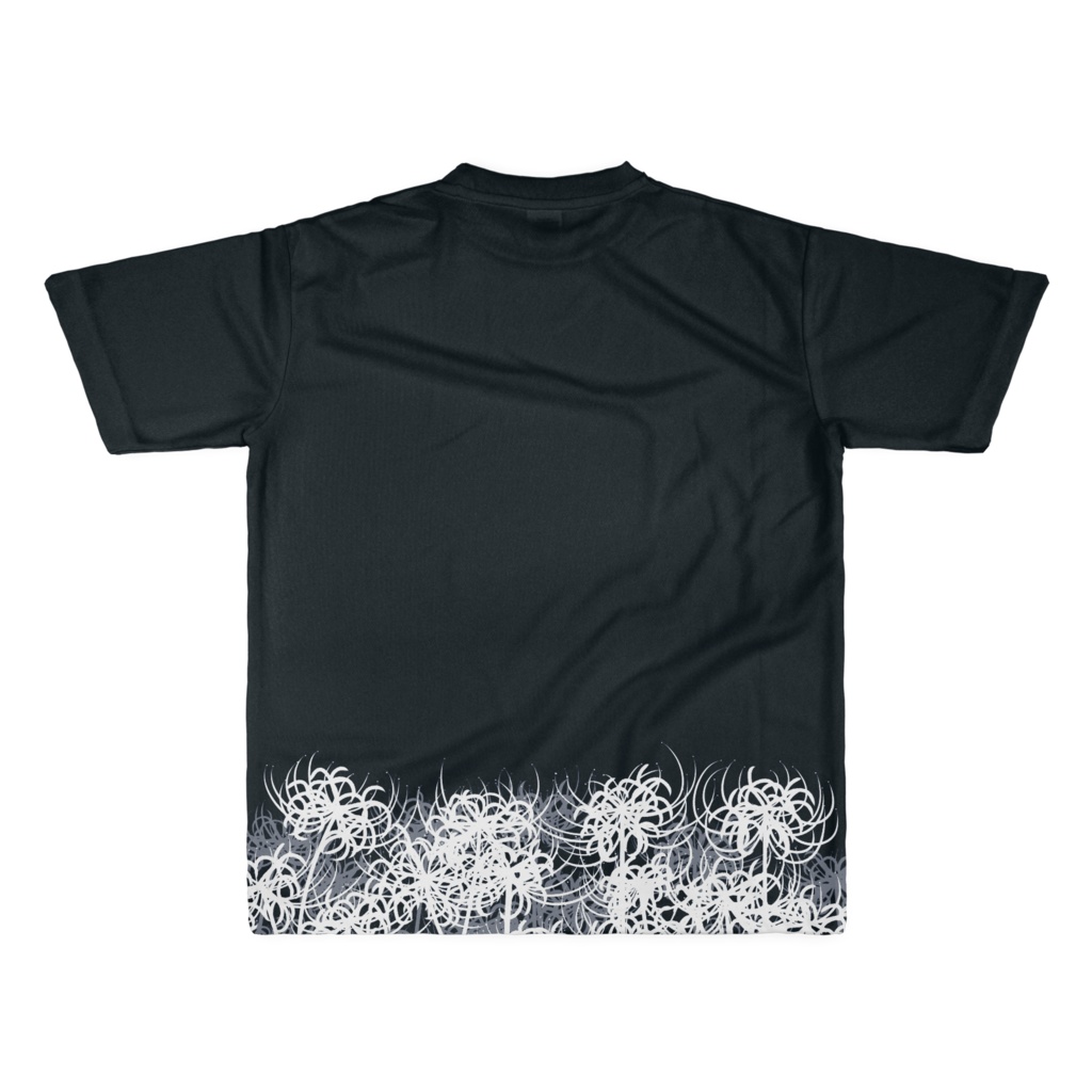 【白】彼岸花シャツ(細幅)